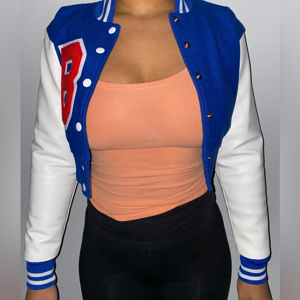 Cropped letterman’s jacket - Picture 4 of 4